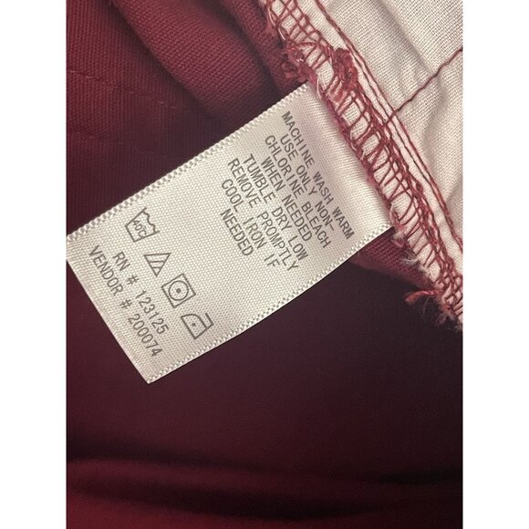 Chadwicks Of Boston Five-Pocket Red Pull-on Pants Jeans Women's 14P Casual - Picture 7 of 9